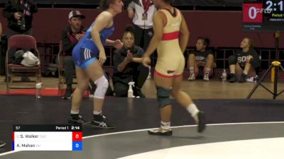 57 lbs Cons. Round 2 - Salome Walker, Cardinal Wrestling Club vs Alyssa Mahan, Delaware Wrestling