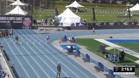 Youth Men's 2k Race Walk Aau Junior Olympics, Finals 1 - Age 17-18