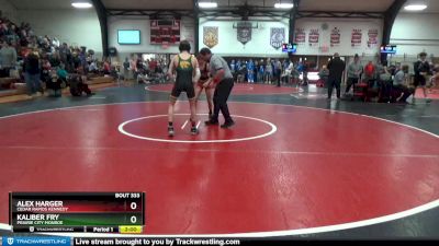 106 lbs Quarterfinal - Alex Harger, Cedar Rapids Kennedy vs Kaliber Fry, Prairie City Monroe