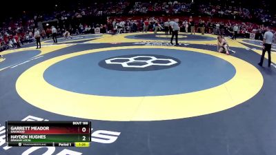 D2-138 lbs Semifinal - Hayden Hughes, Graham Local vs Garrett Meador, Oakwood