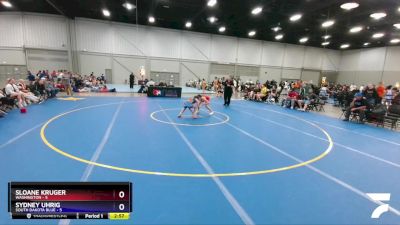 106 lbs Placement Matches (16 Team) - Sloane Kruger, Washington vs Sydney Uhrig, South Dakota Blue