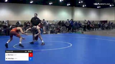 61 kg Prelims - Jonathan Gomez, Unattached vs Mitchell McKee, Gopher Wrestling Club - RTC