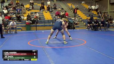 197 lbs Cons. Semi - Carl Hansen, Montana State University-Northern (Mont.) vs Jay Smith, Eastern Oregon University (Ore.)