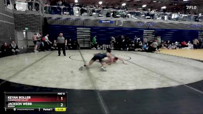 145 lbs 2nd Place Match - Keyan Boller, Clearwater Valley vs Jackson Webb, Borah