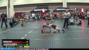 70 lbs Semis (4 Team) - Chase Davis, Ares Black vs Maddox Plambeck, Carolina Hammer Squad