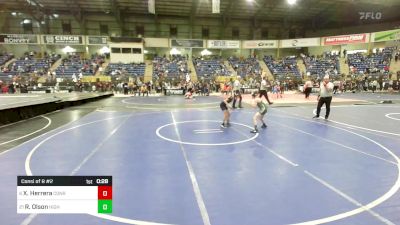 75 lbs Consi Of 8 #2 - Xzavier Herrera, Conrad Ball vs Robert Olson, Highland Middle School