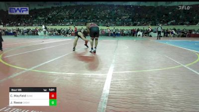 200 lbs Round Of 32 - Chance Mayfield, Duncan Middle School vs Jacob Reese, Cashion Wrestling Club