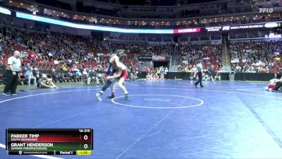 1A-215 lbs Cons. Round 4 - Parker Timp, South Winneshiek vs Grant Henderson, Sumner-Fredericksburg