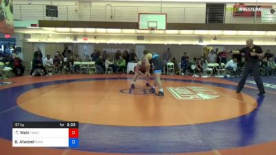 97 kg Semifinal - Ty Walz, TMWC vs Braden Atwood, Sunkist Kids Wrestling Club