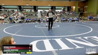 113 lbs Semifinals (8 Team) - Madden Skidmore, EDMOND NORTH vs Aydan Thomas, STILLWATER