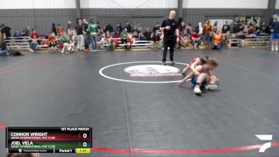 78 lbs 1st Place Match - Connor Wright, Askeo International Mat Club vs Joel Vela, Askeo International Mat Club