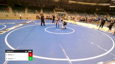 126-132 lbs Consi Of 4 - Colton Boley, Tulsa Blue T Panthers vs Kyla Taylor, Tulsa Blue T Panthers