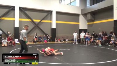 91 lbs Round 3 (4 Team) - Alleena Johnson, Minnesota Storm vs Hailey Goth, Minnesota Storm 2