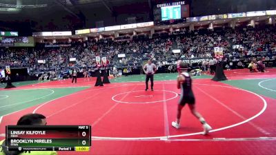 98 lbs Cons. Round 3 - Brooklyn Mireles, FFWA vs Linsay Kilfoyle, MEN1