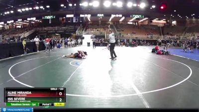 120 lbs Cons. Round 3 - Aline Miranda, Freedom Orlando vs Isis Severe, SEVEREPAIN WRESTLING