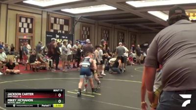 75 lbs Finals (8 Team) - Jackson Carter, Ohio Gold vs Mikey McMahon, Revival Gray