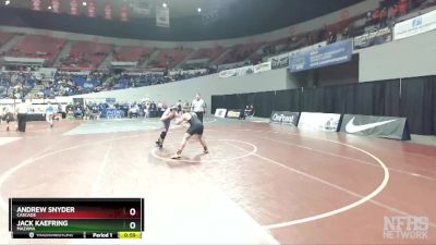 4A-195 lbs Cons. Round 2 - Andrew Snyder, Cascade vs Jack Kaefring, Mazama