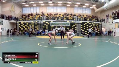 132 lbs Champ. Round 1 - Omar Leon, SPRINGFIELD(Akron) vs Xavier Fulk, SHERIDAN