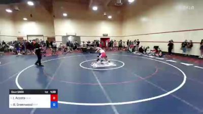 65 kg Cons 16 #2 - Israel Acosta, Inland Northwest Wrestling Training Center vs Billy Greenwood, GRIT Athletics Wrestling Club