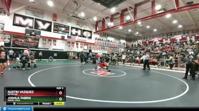 106 lbs Cons. Round 3 - Joshua Fabris, Sierra Vista vs Austin Vazquez, AB Miller