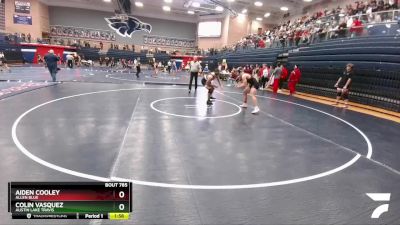 190 lbs Quarterfinal - Aiden Cooley, Allen Blue vs Colin Vasquez, Austin Lake Travis