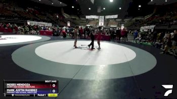 132 lbs Cons. Semi - Moses Mendoza, Gilroy High School Wrestling vs Mark Justin Ramirez, Fremont High School Wrestling