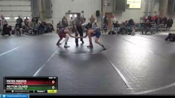 130 lbs Round 7 (8 Team) - Peyton Oliver, NCWAY Crusaders vs Peter Mikedis, Vougars Honors