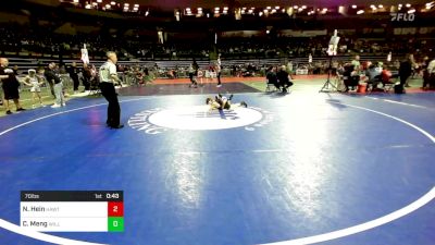 70 lbs Consi Of 8 #2 - Noah Hein, Hawthorne vs Carter Meng, Williamstown Braves