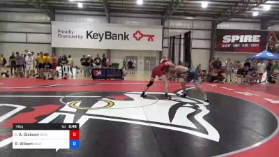 74 kg Round Of 128 - Andrew Dickson, George Mason vs Ryan Wilson, Western Colorado Wrestling Club