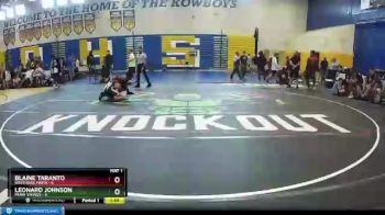 120 lbs Round 3 (8 Team) - Blaine Taranto, Southside Mafia vs Leonard Johnson, Miami Vikings
