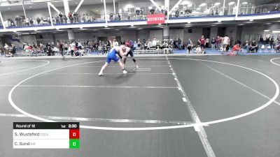 197 lbs Round Of 16 - Sam Wustefeld, Columbia University vs Calvin Sund, Air Force Academy