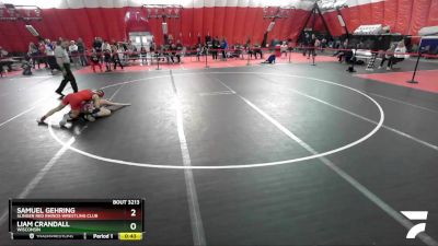 119 lbs Semifinal - Liam Crandall, Wisconsin vs Samuel Gehring, Slinger Red Rhinos Wrestling Club