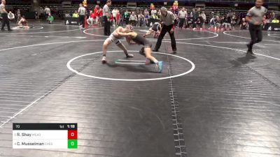 70 lbs Quarterfinal - R.j. Shay, Meadville vs Crew Musselman, Chestnut Ridge