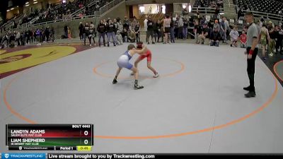 77 lbs 2nd Place Match - Liam Shepherd, Hi Desert Mat Club vs Landyn Adams, Salem Elite Mat Club