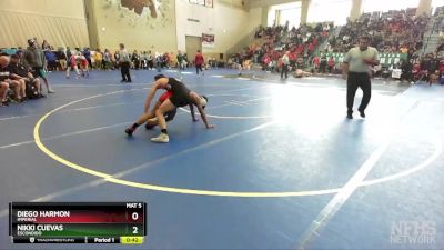 122 Boys Cons. Round 2 - Diego Harmon, Imperial vs Nikki Cuevas, Escondido