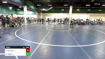 100 lbs Round Of 16 - Eli Herring, PA vs Andres Lopez, NM