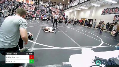 61 lbs Quarterfinal - Bradley Fletcher, Broken Arrow Wrestling Club vs Hagen Byrd, Salina Wrestling Club