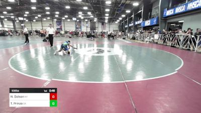 106 lbs Consi Of 16 #1 - Nico Dolson, NY vs Tyler Prinzo, GA