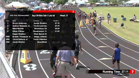 Youth Boys' 200m, Semi-Finals 6 - Age 11-12