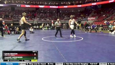 3A-170 lbs Cons. Round 2 - Gavin Benton, Iowa City, Liberty vs Zander Wedemeier, Waverly-Shell Rock