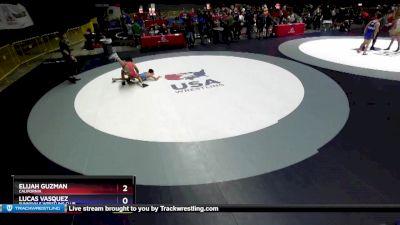 120 lbs Cons. Round 6 - Elijah Guzman, California vs Lucas Vasquez, Sunnyvale Wrestling Club