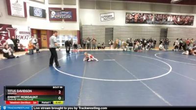 41 lbs Cons. Round 2 - Emmett Mordaunt, Warrior Wrestling Club vs Titus Davidson, Wasatch