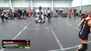 100 lbs Placement (4 Team) - Reid Stiltner, VA Elite vs Lukas Katsigiannis, Daytrip Orange