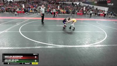 72 lbs Cons. Round 2 - Waylon Rozeboom, Stoughton Wrestling Club vs Archie Nelson, Northwestern / N8