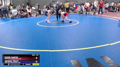 113 lbs Cons. Round 2 - Zayne Martin, Peninsula Wrestling Club vs George Tracy, Ono Kine Wrestling Club