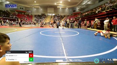 64 lbs Quarterfinal - Miller Wayne Smith, Skiatook Youth Wrestling vs Easton Fowble, Owasso Takedown Club