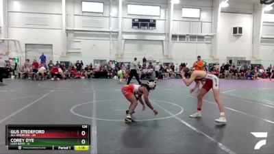 126 lbs Round 6 (8 Team) - Gus Stedeford, All American vs Corey Dye, Lost Boyz