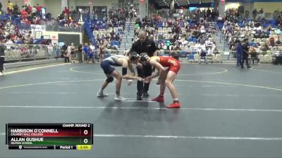 157 lbs Champ. Round 2 - Allan Gushue, Gilman School vs Harrison O`Connell, Calvert Hall College