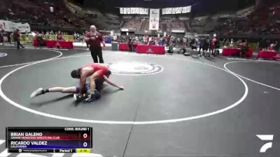 70 lbs Cons. Round 1 - Brian Galeno, Swamp Monsters Wrestling Club vs Ricardo Valdez, California