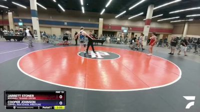 220 lbs Semifinal - Jarrett Stoner, Rockwall Training Center vs Cooper Johnson, Coppell High School Wrestling